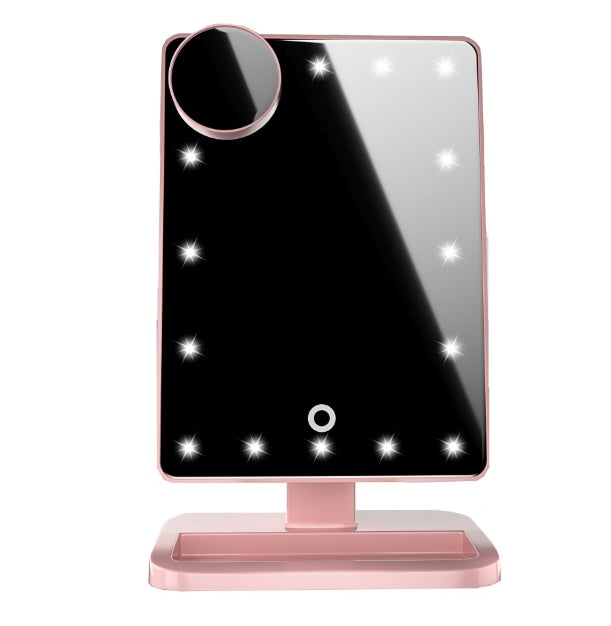 All-in-One Makeup Mirror: LED Lights, 10X Magnification & Bluetooth Speaker