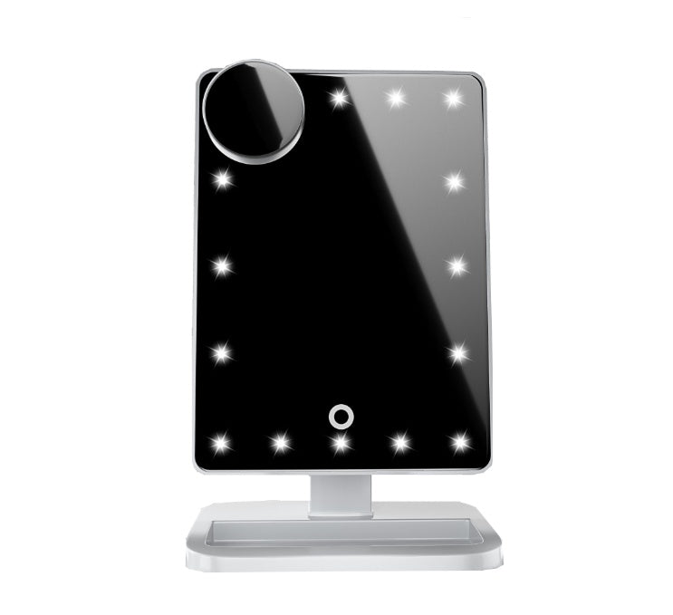 All-in-One Makeup Mirror: LED Lights, 10X Magnification & Bluetooth Speaker